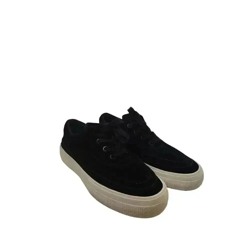 Allsaints Mercia Suede Black Plataform Sneakers Size 40